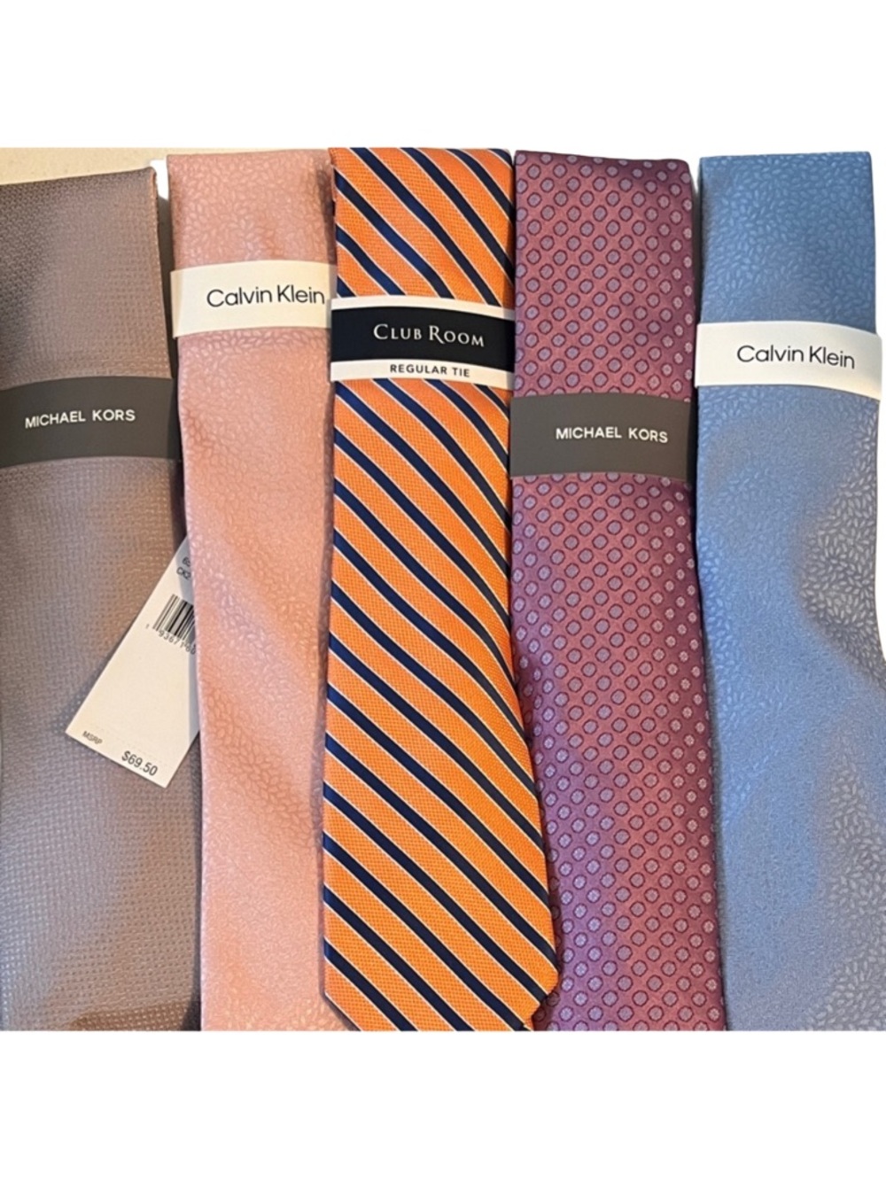Men’s Designer Tie Bundle Calvin Klein + More Mystery Set
